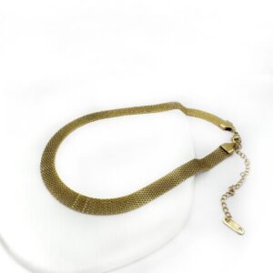 Χρυσό ατσάλινο κολιέ. Gold stainless steel necklace. Gold stainless steel jewelry
