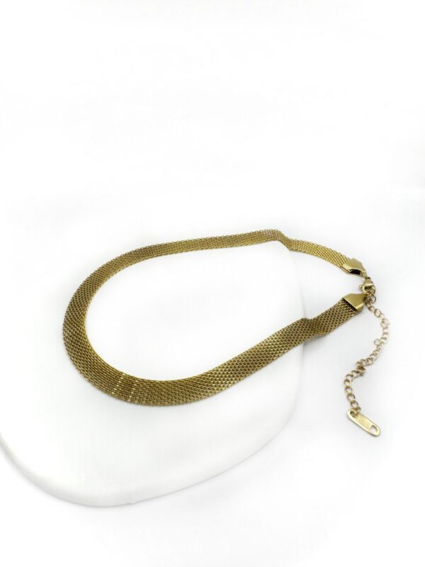 Χρυσό ατσάλινο κολιέ. Gold stainless steel necklace. Gold stainless steel jewelry